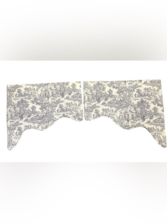 Ellis Curtain Victoria Park Toile lined swag valance classic French country - Picture 2 of 4